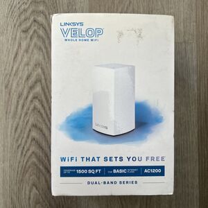 Linksys Velop AC1200 Intelligent Mesh Wifi System Model VLP0101 White NEW SEALED